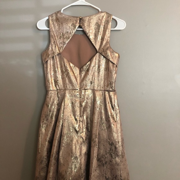 Jessica Simpson Gold Party Dress - Picture 2 of 9